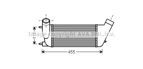 AVA QUALITY COOLING Kompressoriõhu radiaator PE4347